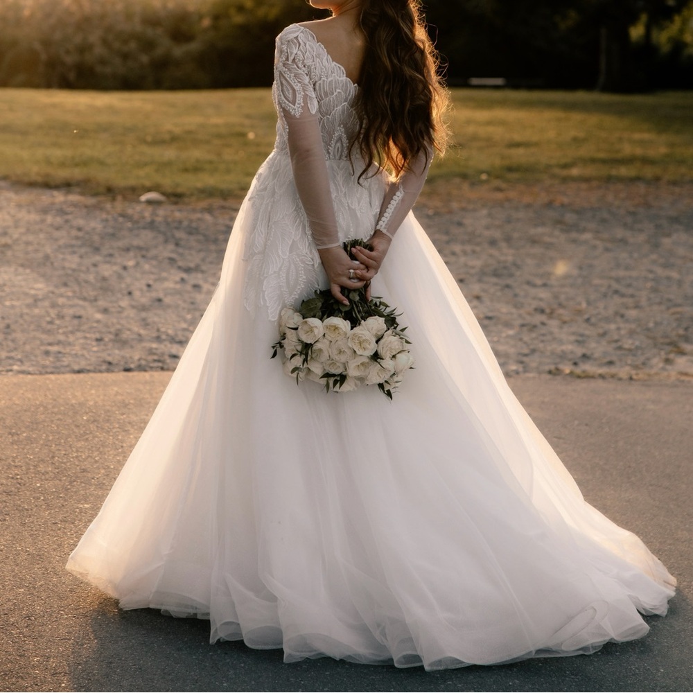Custom White Wedding Dress